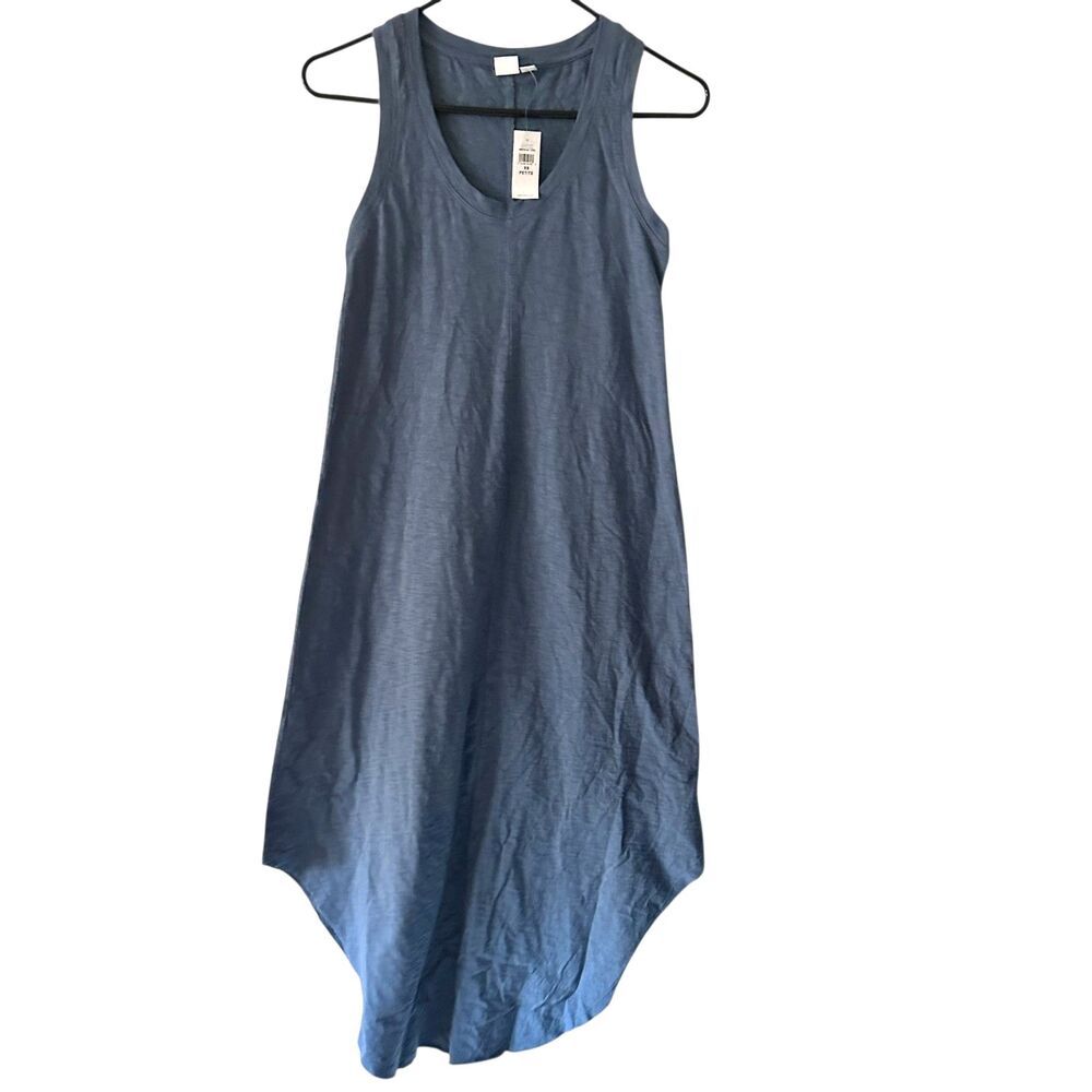GAP‎ Factory Women's Blue Sleeveless Scoop Neck Asymmetrical Dress Size XS NWT
